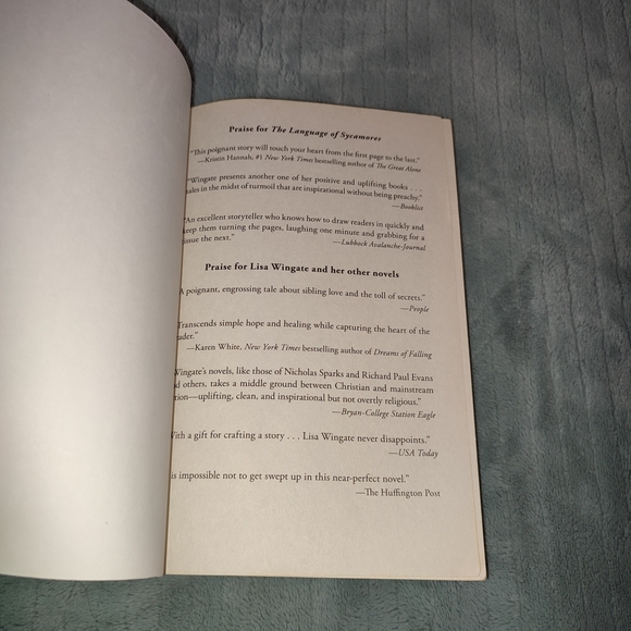 The Language of Sycamores by Lisa Wingate - Picture 4 of 9